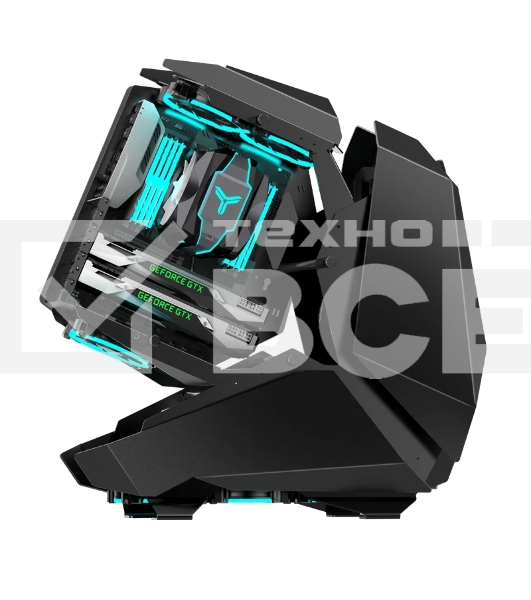 Корпус без блока питания JONSBO MOD-5, Full-Tower, TG, no fans, 2xUSB-A 3.0 + 1xUSB-C 3.2, ATX, mATX, mITX Black