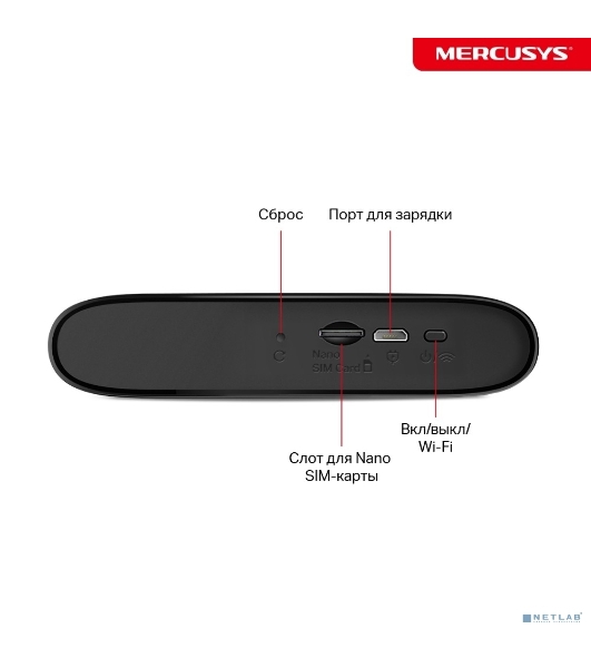 Маршрутизатор мобильный беспроводной 4G LTE Mercusys MT110