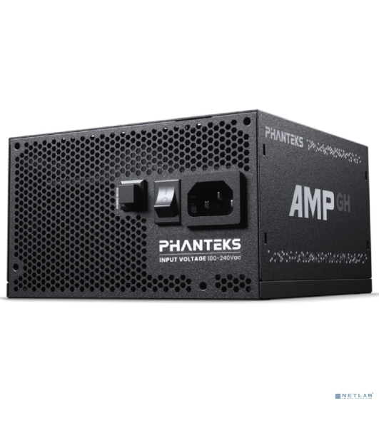 Блок питания PHANTEKS AMP GH 850W (80 Plus Gold, ATX 3.1, PCIe 5.1, APFC, 120мм Fan, Fully Modular, Black)/ PH-P850GH_BK01
