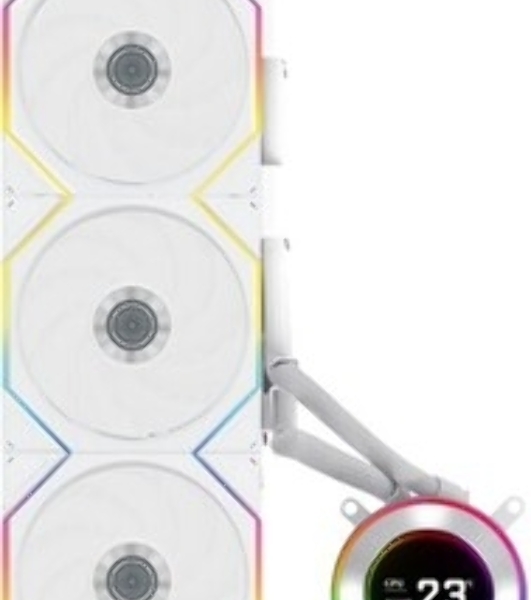 Система жидкостного охлаждения Lian-Li HydroShift II LCD-C 360TL ARGB Soc-AM5/AM4/1700/1851 белый 4-pin 33dB Al+Cu LCD Ret (G89.GHS2LCD36TW.R0)