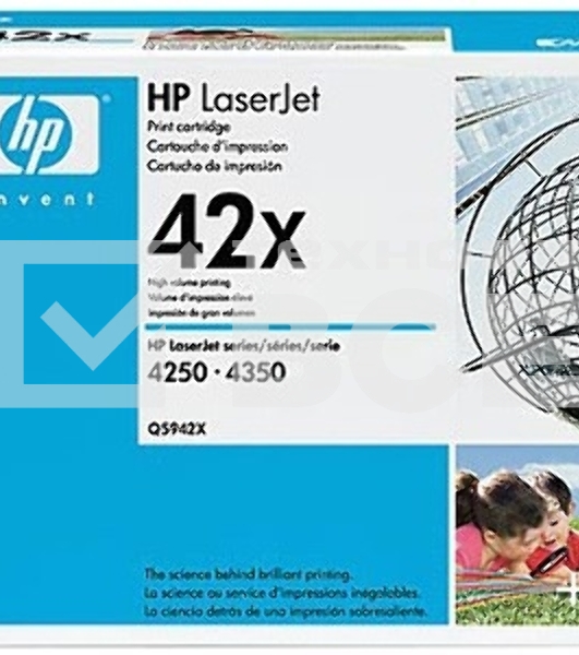Картридж лазерный HP LaserJet Q5942X черный для LJ 4250/4350 (20000стр.)