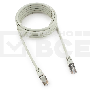 Патч-корд FTP Cablexpert кат.5e, 3м, литой, многожильный (серый)