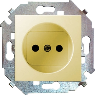 Механизм розетки 1-м СП Simon15 16А IP20 без заземл. сл. кость Simon 1591431-031