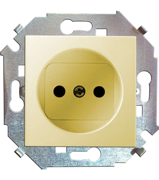 Механизм розетки 1-м СП Simon15 16А IP20 без заземл. сл. кость Simon 1591431-031