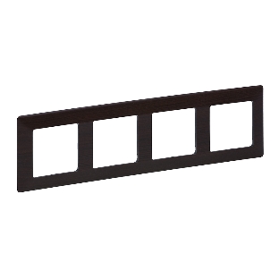 Рамка Valena LIFE 'Темное дерево'.4-постовая универсальная