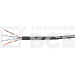 Кабель связи ITK витая пара U/UTP, кат.5E 4х2х24AWG solid, LDPE, 305м, черный, фото4