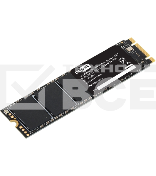 Накопитель SSD PC PET PCPS256G1, 256GB, SATA-III, M.2 2280, R/W 500/420