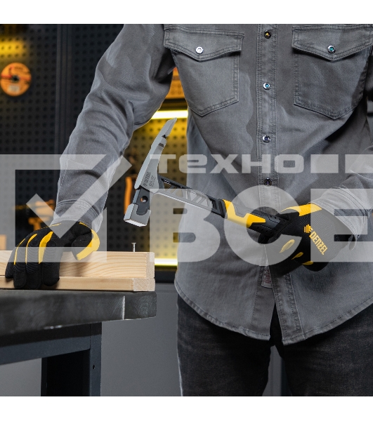 Молоток каменщика Denzel 680 г, цельнокованый, двухкомпонентная обрезиненная рукоятка