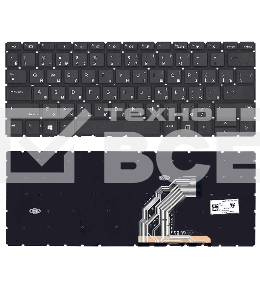 Клавиатура для ноутбука HP 430 G6 черная
