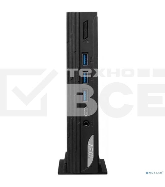 Компьютер MSI Pro DP10 12M Mini Core i5-1235U (1.3GHz), 8Gb DDR4 SO-DIMM, 512GB SSD M.2, Intel UHD Graphics 730, noDVD, WiFi, BT, 120W, VESA, COM Port, noOS, 1y war-ty