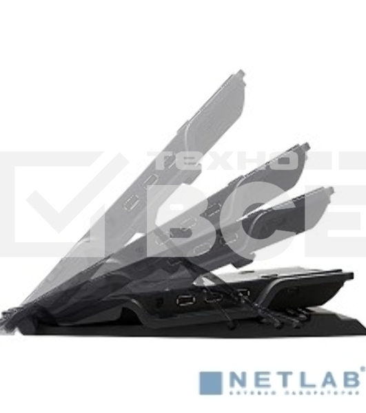 Теплоотводящая подставка Zalman ZM-NS2000 для ноутбуков 17“, размеры: 375 x 275 x 26.7 ~ 51.3 mm, интерфейс: USB2.0 x 3, USB Input x 1, вентилятор 200мм