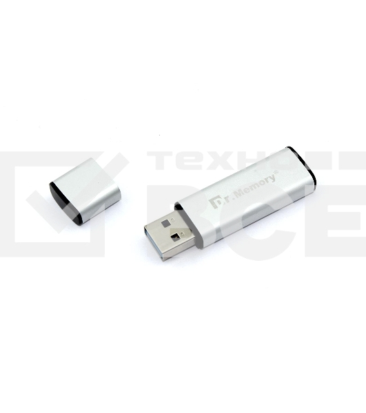 Флеш диск USB Dr. Memory 009 4Гб, USB 3.0, серебристый