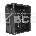 Компьютерный корпус Minitower ExeGate EX283754RUS mEVO-9301-RGB (mATX, без БП, с окном, 2*USB+1*USB3.0, HD аудио, черный с RGB подсветкой), фото5