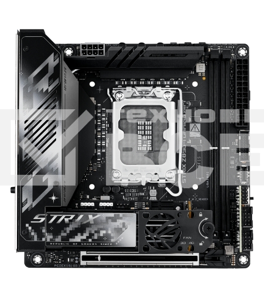 Материнская плата ASUS ROG STRIX Z890-I GAMING WIFI, LGA1851, Intel Z890, 2xDDR5, 2xSATA, 2xM.2, 1xPCI-E 5.0 x16, 1xHDMI, 2xThunderbolt 4, 1x2.5Gb LAN, 9xUSB-A, 1xUSB-C, 5.1, Mini-ITX