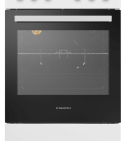Плита электрическая Maunfeld MEC55CW07 белый, конфорок 4 шт, духовка 60 л, 50 см x 85 см x 60 см