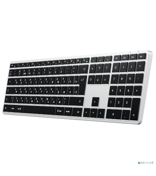 Клавиатура беспроводная Satechi Slim X3 Bluetooth Backlit Keyboard, Bluetooth, Серебристый ST-BTSX3S-RU