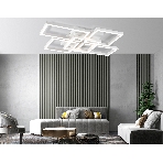 Потолочный светодиодный светильник Ambrella light FA1011/4+1 WH белый 90W 3000K-6400K 710*490*95 (ПДУ ИК), фото8