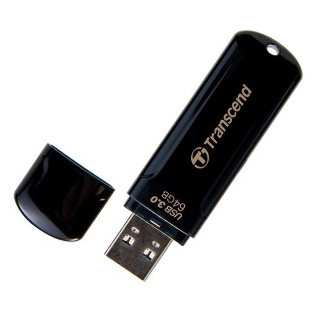 Флешка USB Transcend JetFlash 750 (TS64GJF750K), 64Gb, USB 3.0, R/W 130/40, черный