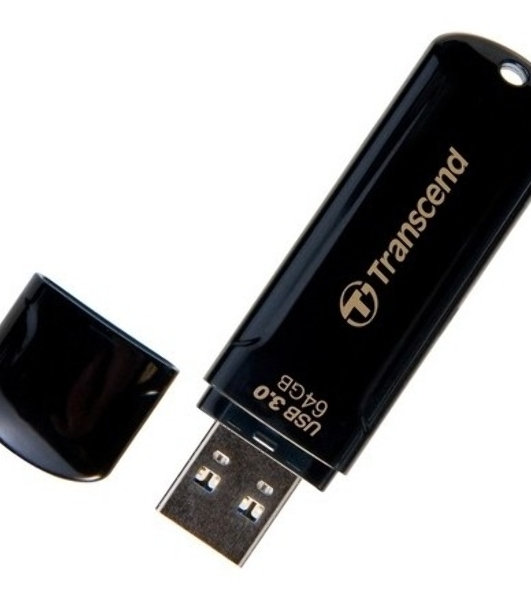 Флешка USB Transcend JetFlash 750 (TS64GJF750K), 64Gb, USB 3.0, R/W 130/40, черный