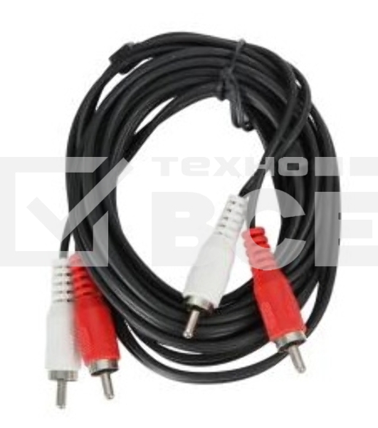 Кабель аудио Ningbo JAAC024-1.5 2хRCA (m)/2хRCA (m) 1.5м. черный