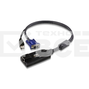 Переключатель ATEN KA7570 Кабель-адаптер KVM USB (Клав+мышь), HDB-15