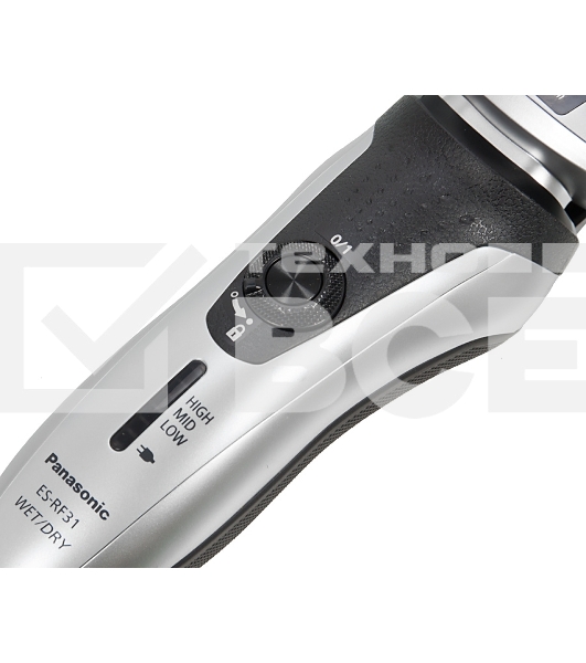 Электробритва Panasonic ES-RF31-S520 сух./влаж. брит, сам. под стр. воды, аккум., триммер, стой. для зарад., 3 ступ. инд. зар. 4 дугооб. сеток