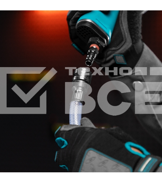 Шланг пневматический Stels ПВХ, 10x16 мм, 18 бар, армированный, прозрач., быстросъем, 3 0м