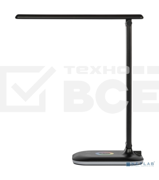 Настольный светильник NLED-502-11W-BK ЭРА Б0057195 светодиодный черный, выбор цвет температуры, три уровня яркости