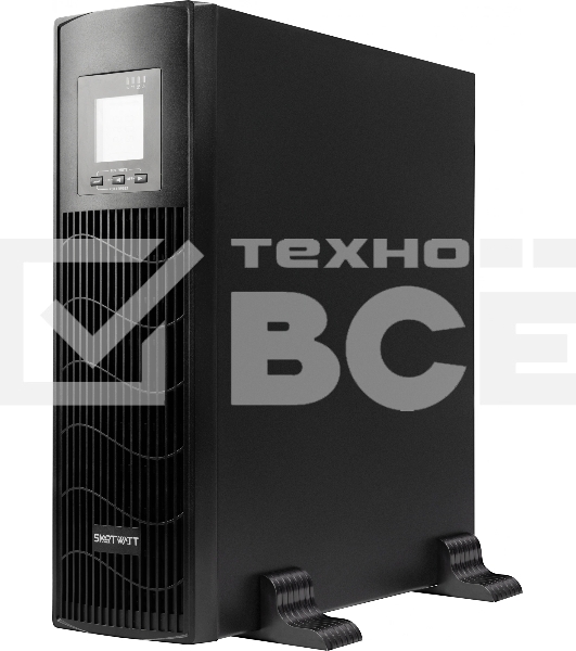 Источник бесперебойного питания SMARTWATT UPS DATA 3kVA Line-interactive SIN 3000VA/2400W (Euro x1, IEC C13 x6, USB, RJ11/RJ45 protection, SNMP, LCD