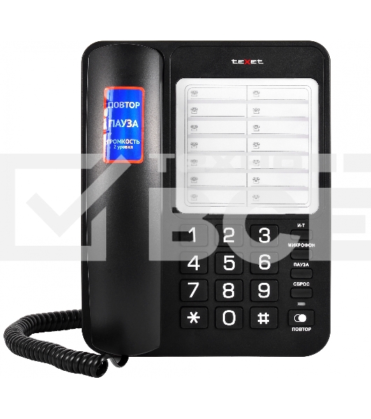 Телефон TEXET TX-234 черный
