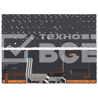 Клавиатура для ноутбука HP Omen 7 16-B черная с подсветкой (AMD версия)