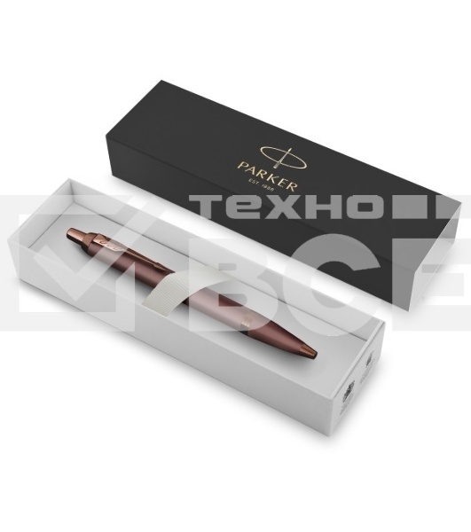Ручка шариковая Parker IM Monochrome K328 (2190514) Burgundy PVD M син. черн. подар.кор.