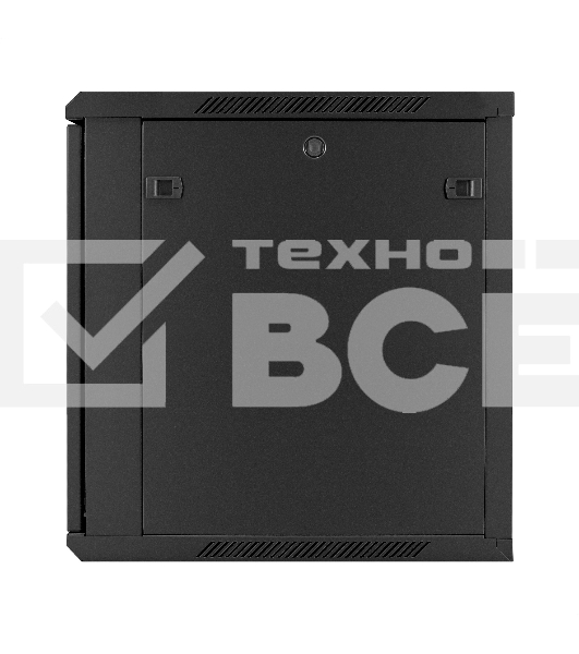 Шкаф телекоммуникационный 19' настенный 12U ExeGate EC-WM-12U.600.M.BLACK (19', 12U, 600x600x635 мм (ШхГхВ), передняя дверь металл, съемные боковые панели, пыле- и влагозащита IP23, черный RAL 9004)