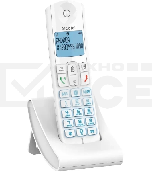 Радиотелефон ALCATEL F685 RU белый