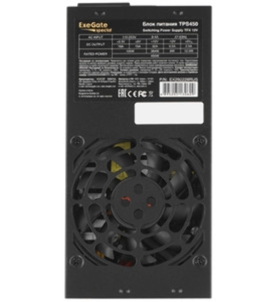 Блок питания ExeGate TPS450 (EX292228RUS), 450Вт, 80мм, черный