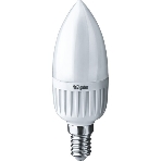 Лампа светодиодная Navigator NLL-P-C37-5-230-4K-E27-FR 5Вт свеча 4000К белый E27 370лм 220-240В, фото2