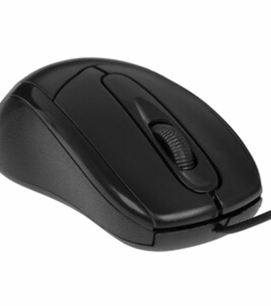 Мышь проводная Oklick 305M черный, 1000 dpi, USB, кнопки - 3