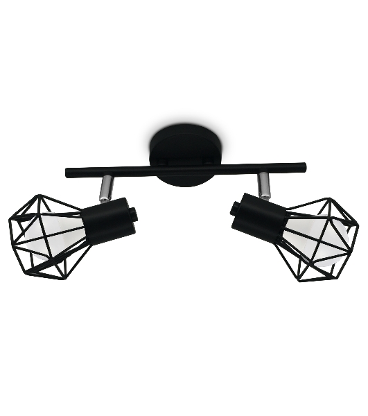 Светильник Ambrella light TR8621/2 BK/CH черный/хром E27*2 max 40W 260*91*175
