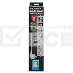 Сетевой фильтр Powercube SPG-B-6-WHITE 1.9м (5 розеток) белый (коробка), фото 1