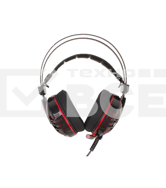 Гарнитура Bloody M615 чёрный, проводная, 3.5 мм, подсветка