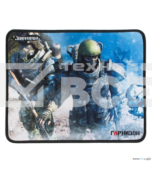 Коврик для мыши Гарнизон GMP-105, игровой, дизайн - игра Survarium, ткань/резина, размеры 200 x 250 x 3 мм
