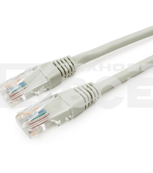 Патч-корд медный UTP Cablexpert PP10-3M кат.5e, 3м, литой, многожильный (серый)