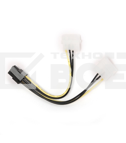 Кабель Gembird Разветвитель питания , 2xMolex->PCI-E 6pin, для подкл. в/к к б/п CC-PSU-6