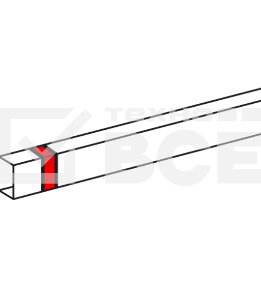 Накладка на стык Legrand 638186 40x40мм белый (упак.:10шт)