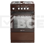 Плита электрическая De Luxe 5004.18э-014 коричневый, конфорок 4 шт, духовка 43 л, 50 см x 85 см x 50 см, фото2