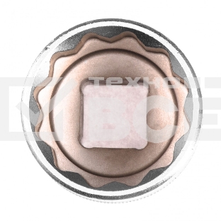 Головка торцевая, 30 мм, 12-гранная, CrV, под квадрат 1/2