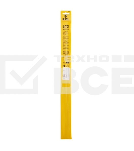 Бур по бетону, двойная спираль, Cobalt W-tip, 16x460 мм, SDS PLUS Denzel