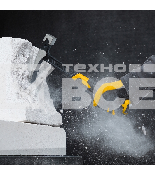 Молоток каменщика Denzel 680 г, цельнокованый, двухкомпонентная обрезиненная рукоятка