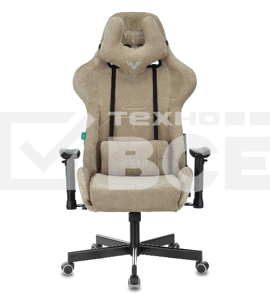 Кресло игровое Бюрократ VIKING KNIGHT LT21 FABRIC песочный крестовина металл/пластик