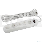 Сетевой фильтр ЭРА USF-5es-5m-W (белый) с заземл, 3x0,75 мм2, с выкл, 5 гн, 5 м защита от короткого замыкания, от перегрузки, от импульсных помех, фото3